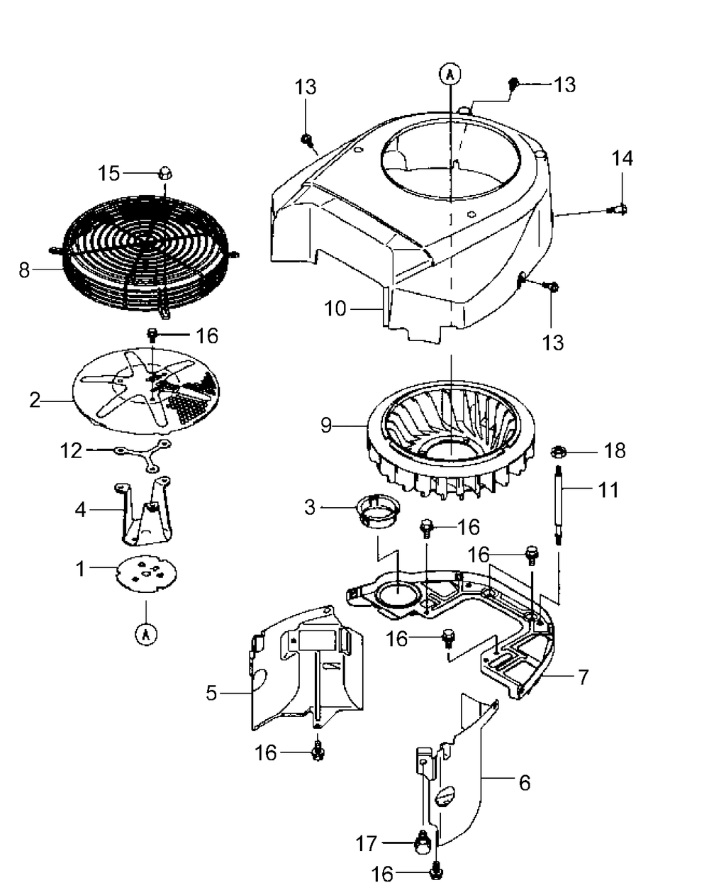 Fh680v-Bs29 Cooling Equipment Diagram and Parts List for M54-KW 53BB5DBW750-23-HP Cub Cadet Lawn Tractor